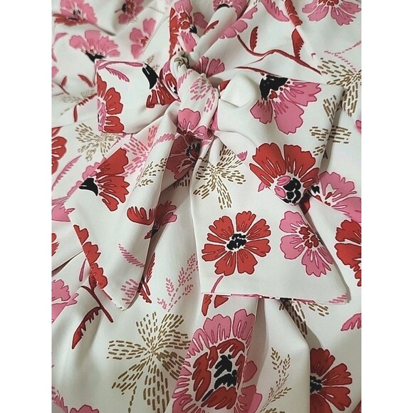 Talbots Plus 3XP Airy Blossoms Red Pink Effortless Jersey Bella Dress NWT $109 - Picture 4 of 8